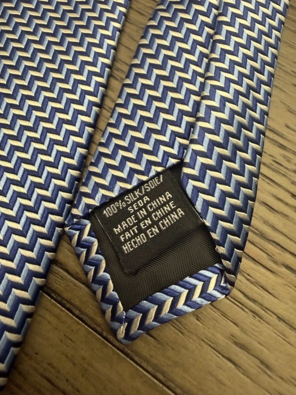 Van Heusen Tie Lot 3 Men’s Neck Ties Blue Gray Silk / Silk Blend